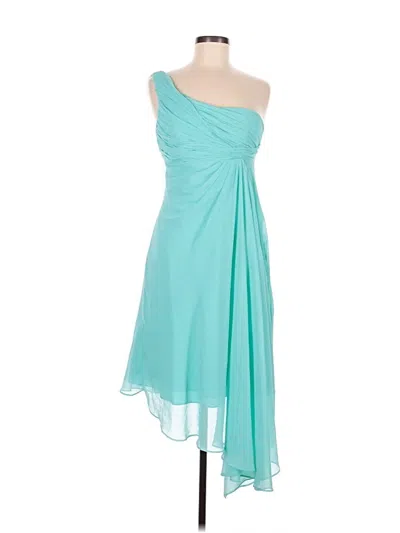 Pre-owned David's Bridal Cocktail Dress In Teal