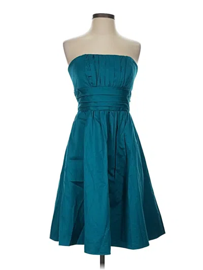 Pre-owned David's Bridal Cocktail Dress In Teal