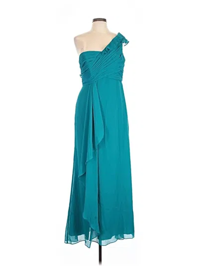 Pre-owned David's Bridal Cocktail Dress In Teal