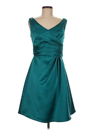 Pre-owned David's Bridal Cocktail Dress In Teal