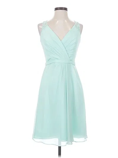 Pre-owned David's Bridal Cocktail Dress In Teal