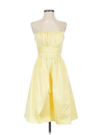 Pre-owned David's Bridal Cocktail Dress In Yellow