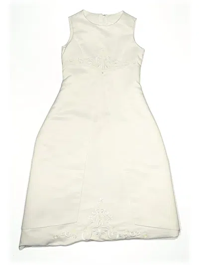 Pre-owned David's Bridal Kids' Dress In White
