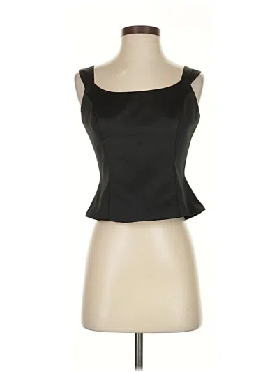 Pre-owned David's Bridal Sleeveless Blouse In Black