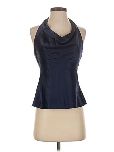 Pre-owned David's Bridal Sleeveless Blouse In Blue