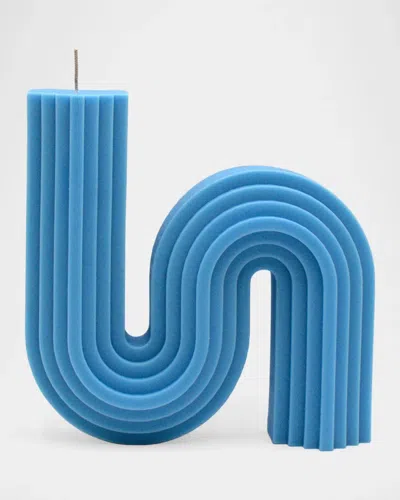 Davie Ocho Candle Co. 70 & Apos;s Glow Candle In Blue