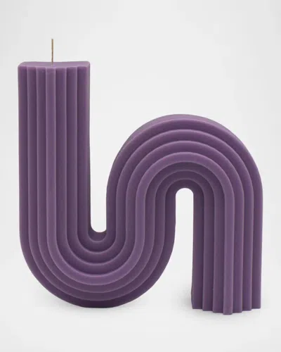 Davie Ocho Candle Co. 70s Glow Wax Candle In Purple