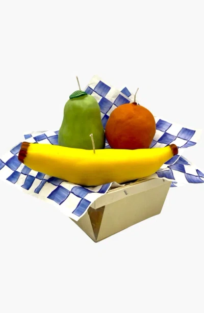 Davie Ocho Candle Co. Davie Ocho Candle Co Basket Of Fruit Candle Set In Multi