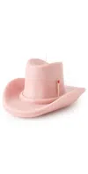 Davie Ocho Candle Co. Belle Star Cowboy Hat Candle Blush In Pink
