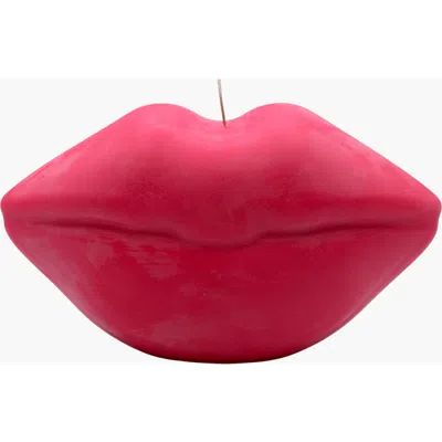 Davie Ocho Candle Co. Davie Ocho Candle Co Big Kiss Candle In Red