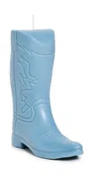Davie Ocho Candle Co. Cowboy Boot Candle Denim Blue In Denim Blue