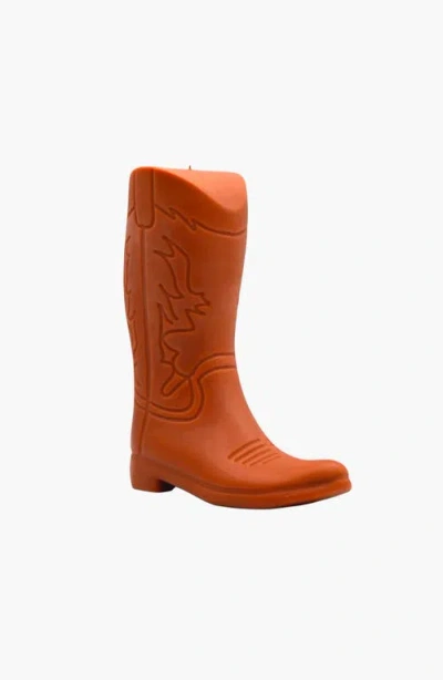 Davie Ocho Candle Co. Davie Ocho Candle Co Cowboy Boot Candle In Orange