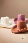 Davie Ocho Candle Co. Davie Ocho Cowboy Hat Candle In White