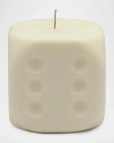 Davie Ocho Candle Co. Dice Wax Candle In Neutral