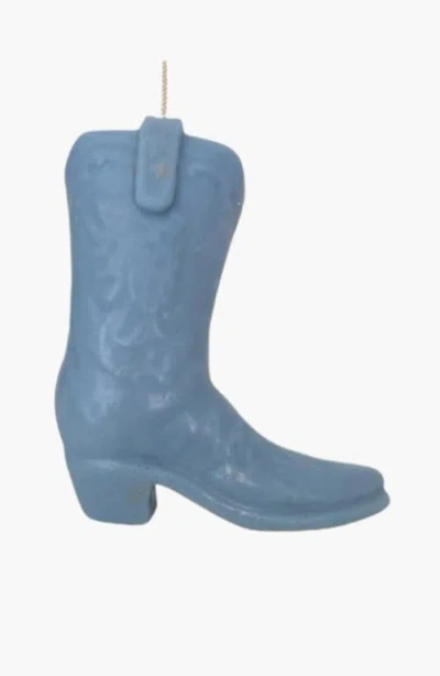 Davie Ocho Candle Co. Davie Ocho Candle Co Lil Boot Candle In Blue