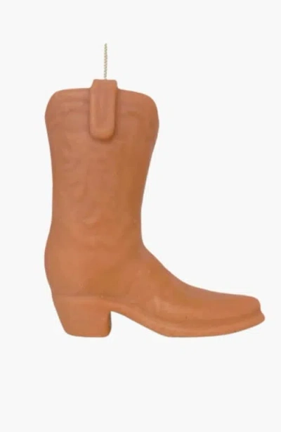 Davie Ocho Candle Co. Davie Ocho Candle Co Lil Boot Candle In Brown