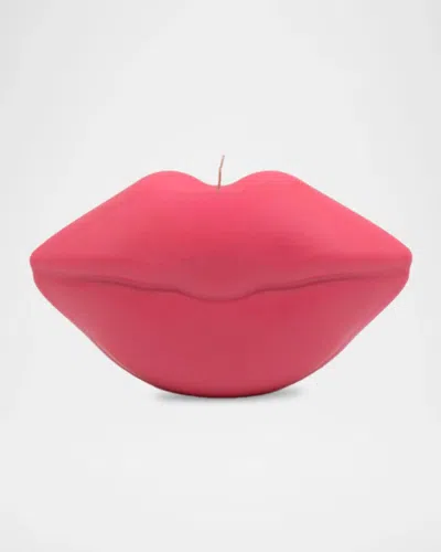 Davie Ocho Candle Co. Lips Wax Candle In Pink