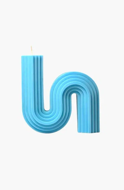 Davie Ocho Candle Co. Davie Ocho Candle Co Mid Century Candle In Blue