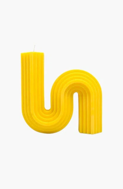 Davie Ocho Candle Co. Davie Ocho Candle Co Mid Century Candle In Yellow