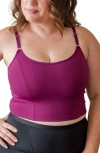 Davin & Adley Amelia Pumping And Nursing Crop Cami In Purple