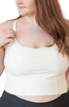 Davin & Adley Amelia Pumping And Nursing Crop Cami In White