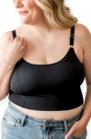 Davin & Adley Busty Size Amelia Pumping And Nursing Crop Cami In Black