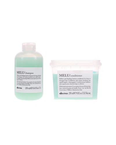 Davines 17.27oz Melu Anti-breakage Shampoo & Conditioner Combo Pack In Green