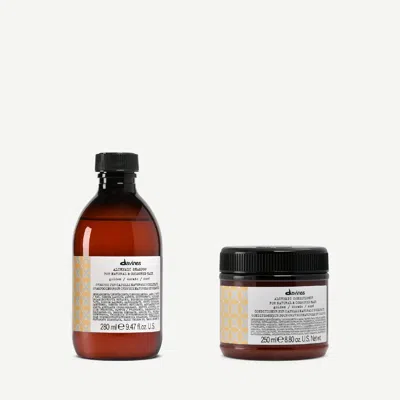 Davines Alchemic Golden Duo Set In Brown