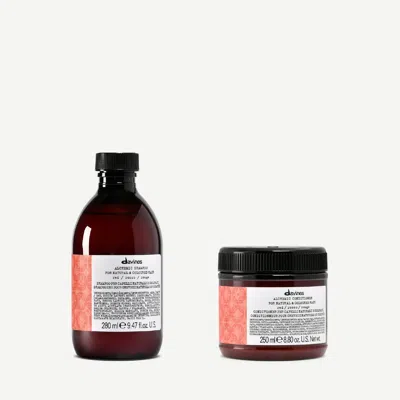 Davines Alchemic Red Duo Set In Brown