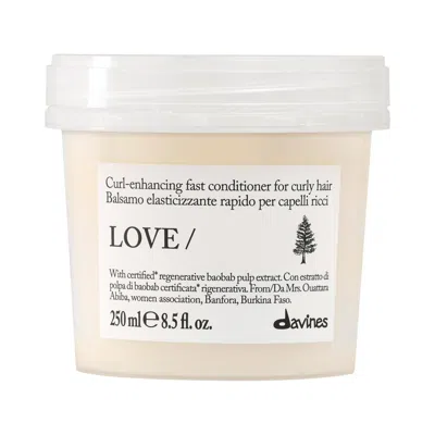 Davines Love Curl Enhancing Conditioner For Curly Hair 8.5 Fl Oz./250 ml In Transparent