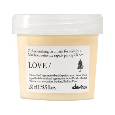 Davines Love Curl Hair Mask For Curly Hair 8.5 Fl Oz/250 ml In Transparent