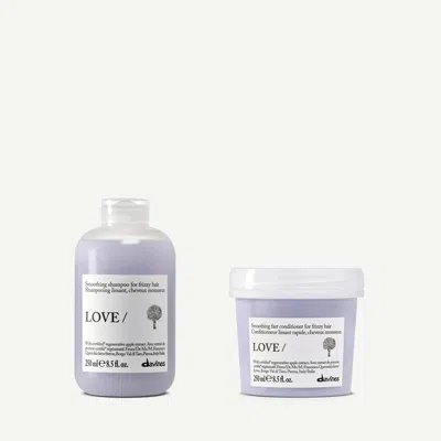 Davines Love Smoothing Duo Set In Purple