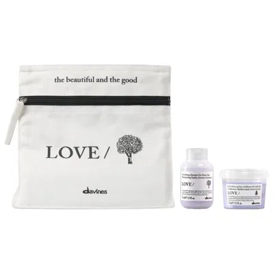 Davines Love Smoothing Mini Bestsellers Hair Set For Frizzy Hair In Transparent