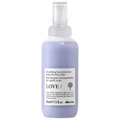 Davines Love Smoothing Perfector Heat Protectant Serum For Frizzy Hair 5.1 Fl Oz/150 ml In Transparent