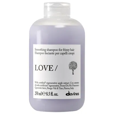 Davines Love Smoothing Shampoo For Frizzy Hair 8.5 Fl Oz./250 ml In Transparent