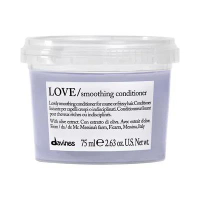 Davines Mini Love Smoothing Conditioner For Frizzy Hair 2.63 oz/ 75 ml In White