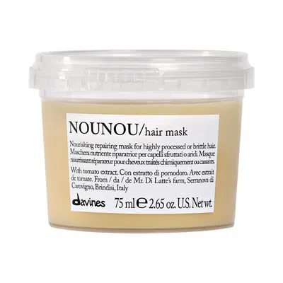 Davines Mini Nounou Repair Hair Mask For Damaged Hair 2.65 oz/ 75ml In White
