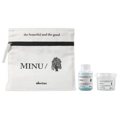 Davines Minu Mini Bestsellers Hair Set For Colored Hair In Transparent