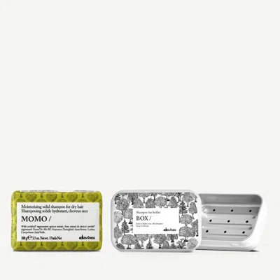Davines Momo Solid Shampoo And Case Set In Transparent