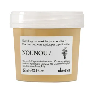 Davines Nounou Repair Hair Mask For Damaged Hair 8.5 Fl Oz/250 Mll In Transparent