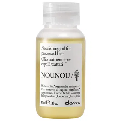 Davines Nounou Repair Oil For Damaged Hair 1 Fl Oz./50 ml In Transparent