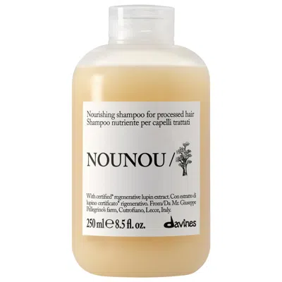 Davines Nouonou Repair Shampoo For Damaged Hair 8.5 Fl Oz/250 ml In Transparent