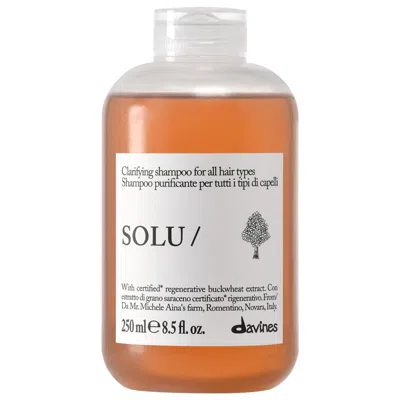 Davines Solu Clarifying Shampoo 8.5 Fl Oz/250 ml In Transparent