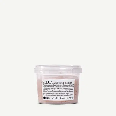 Davines Solu Sea Salt Scrub Cleanser Set In Transparent