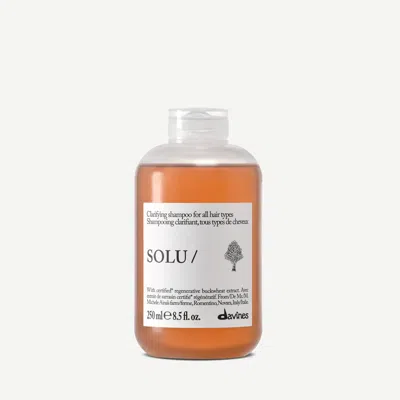 Davines Solu Shampoo Essential Haircare In Transparent