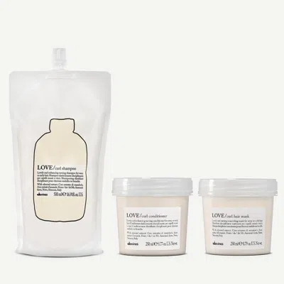 Davines The Love Curl Routine Set In Transparent