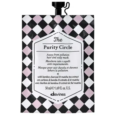 Davines The Purity Circle Hair Mask For Scalp Detox 1.69 oz/ 50 ml In White