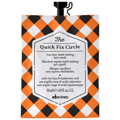 Davines The Quick Fix Circle Hair Mask For Deep Conditioning 1.69 oz/ 50 ml In White