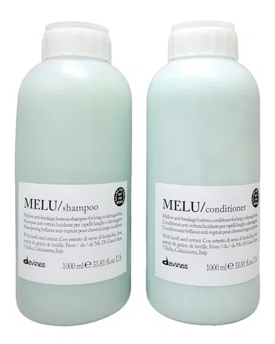 Davines Unisex 2 X 33.8oz Melu Anti-breakage Shampoo & Conditioner Liter Duo