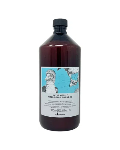 Davines Unisex 33.8oz Naturaltech Well-being Shampoo In Transparent